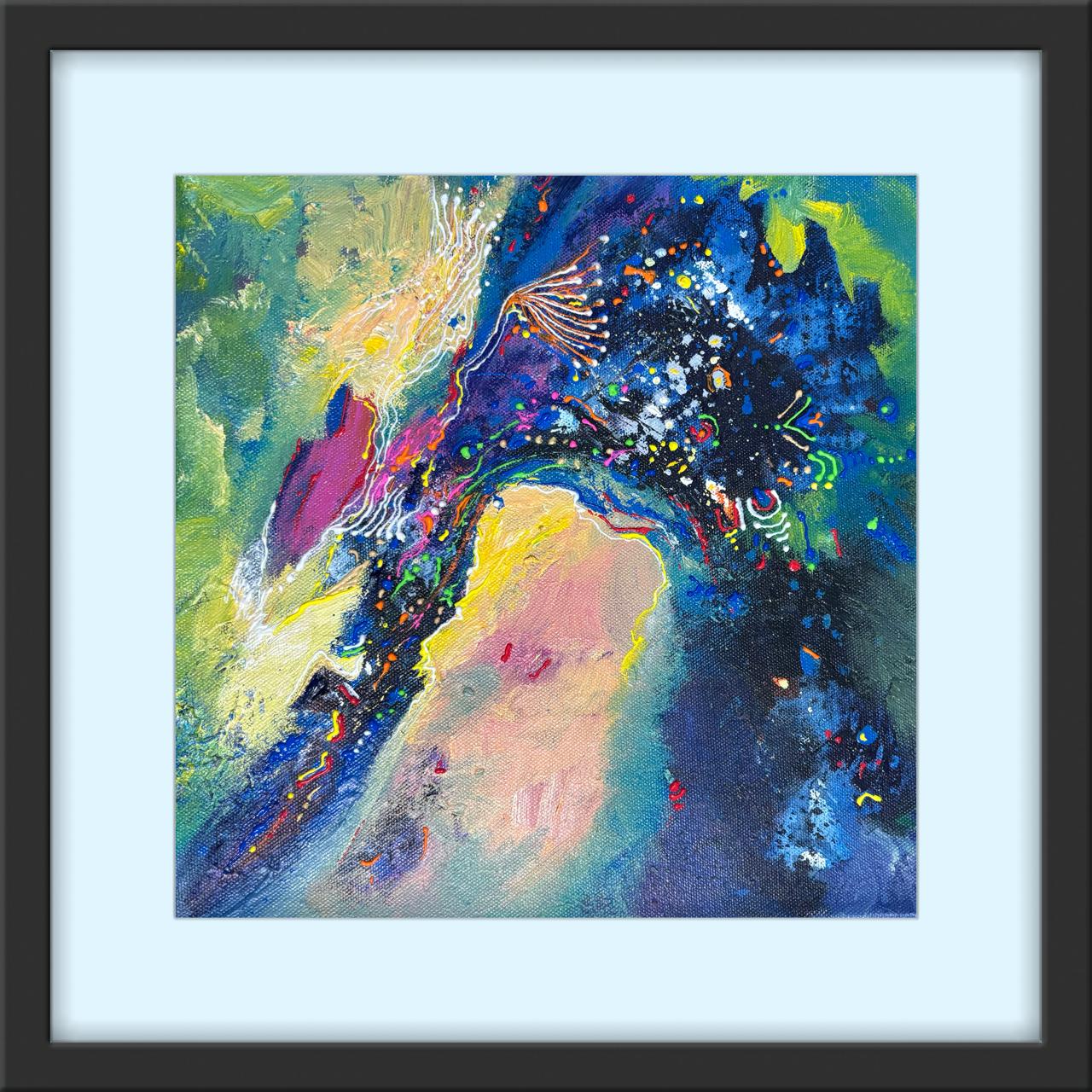 Passage of Light I Size: 45x45 cm I Price: on Request I Mount Framed