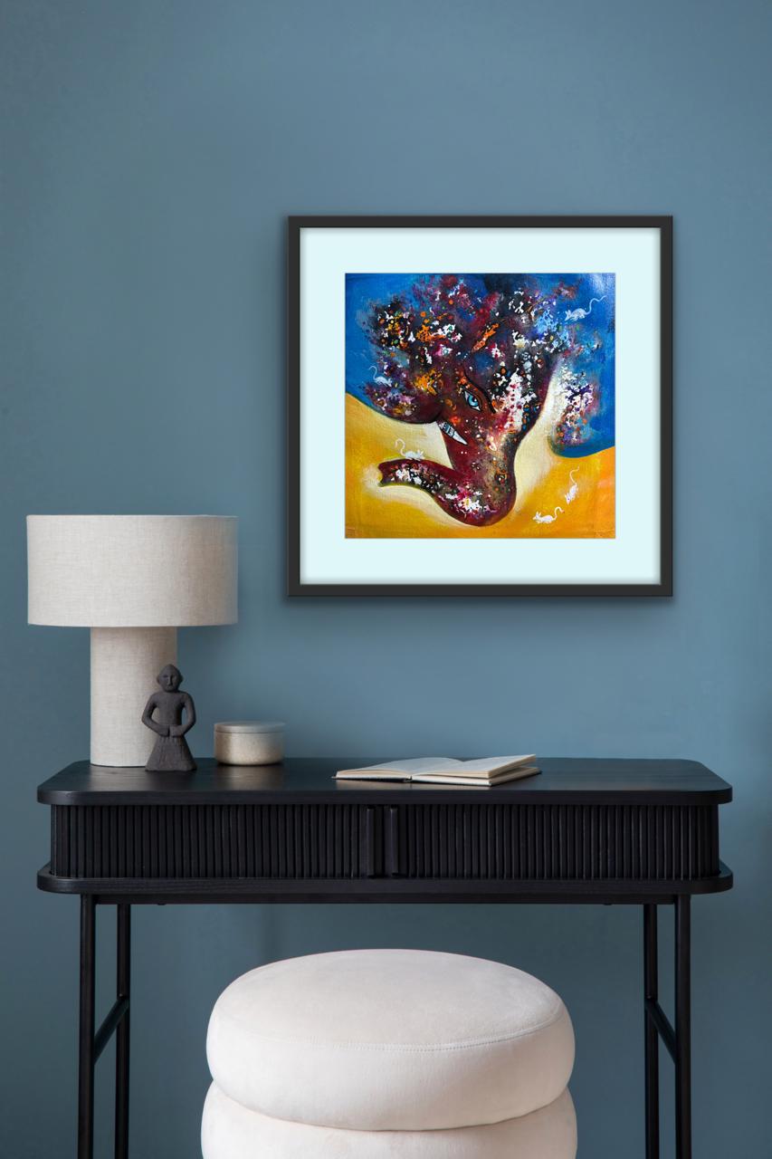 Divine Balance I Size: 45 cm x 45 cm I Price: on Request I Mount Framed