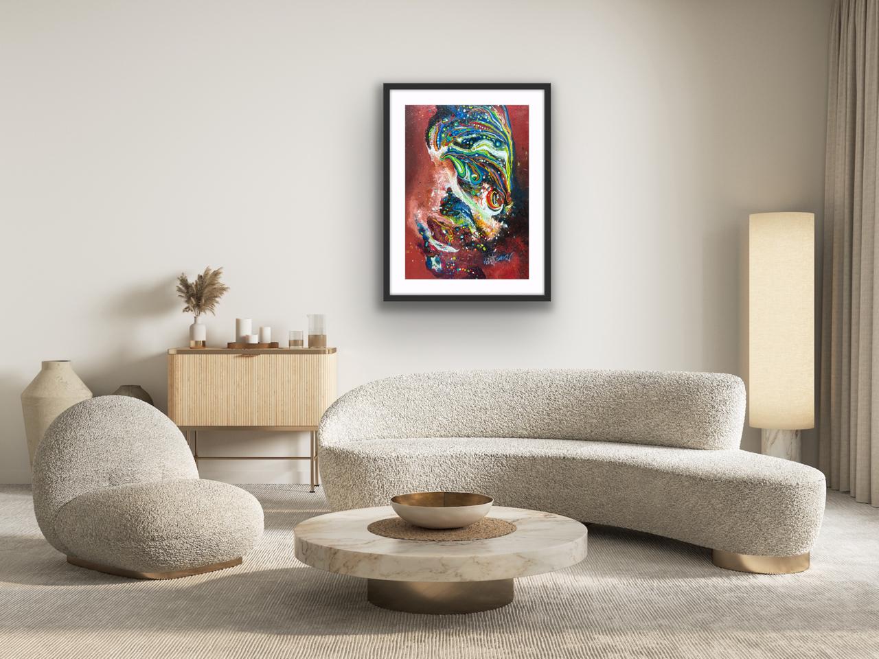 Deep Resonance I Size: 45 cm x 60 cm I Price: on Request I Mount Framed