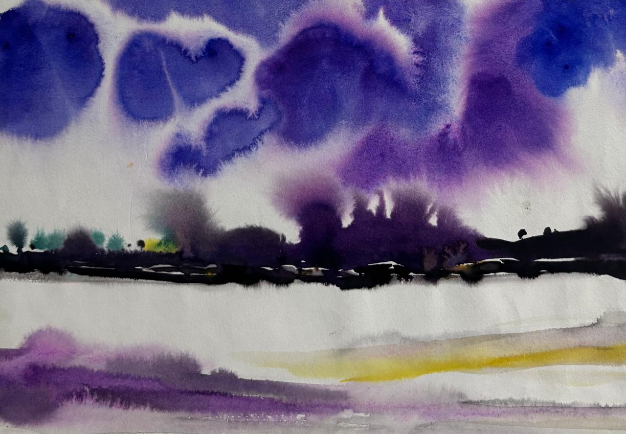 Echoes Beneath the Purple Sky