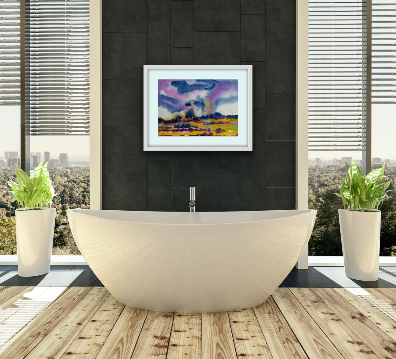 Sky Writing Over the Fields