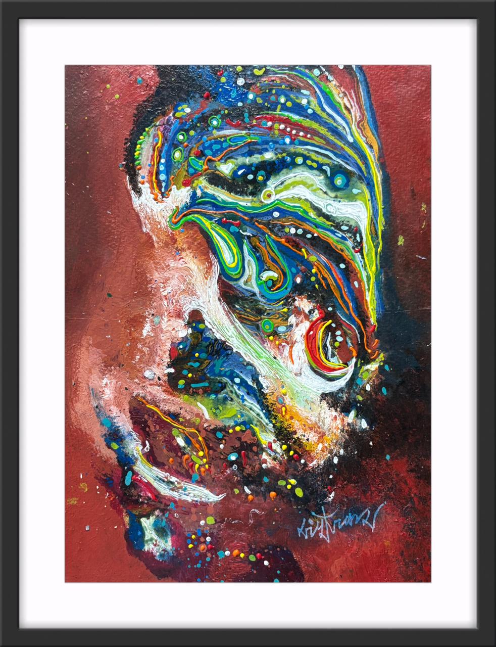 Deep Resonance I Size: 45 cm x 60 cm I Price: on Request I Mount Framed