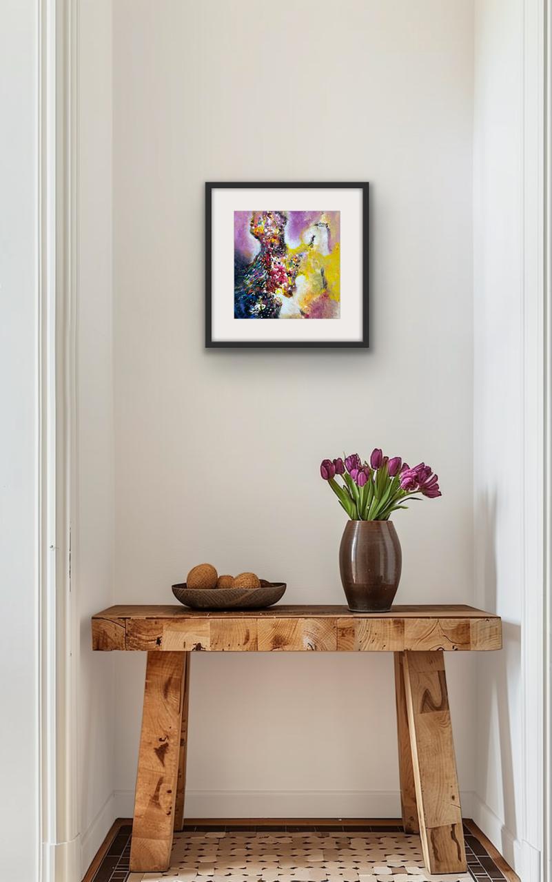 Pink Energy I Size: 45 cm x 45 cm I Price: on Request I Mount Framed