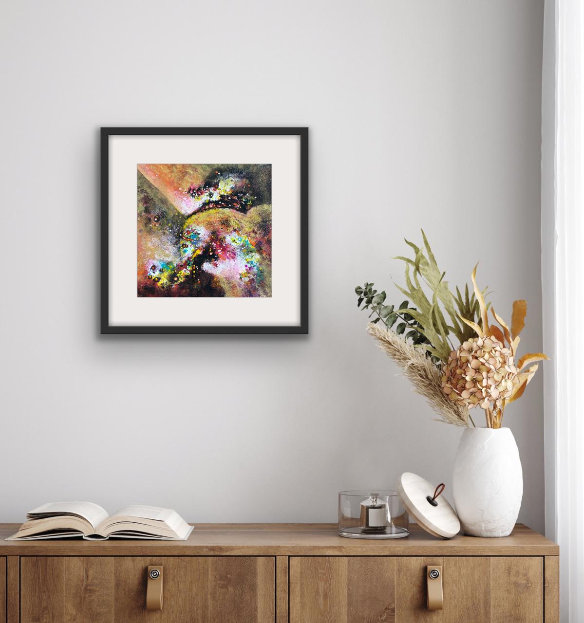 Cosmic Pulse I Size: 45 x 45 cm I Mount Framed I Price: on Request