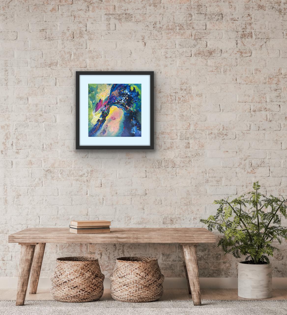 Passage of Light I Size: 45x45 cm I Price: on Request I Mount Framed