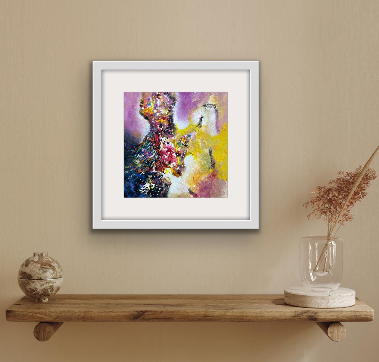 Pink Energy I Size: 45 cm x 45 cm I Price: on Request I Mount Framed