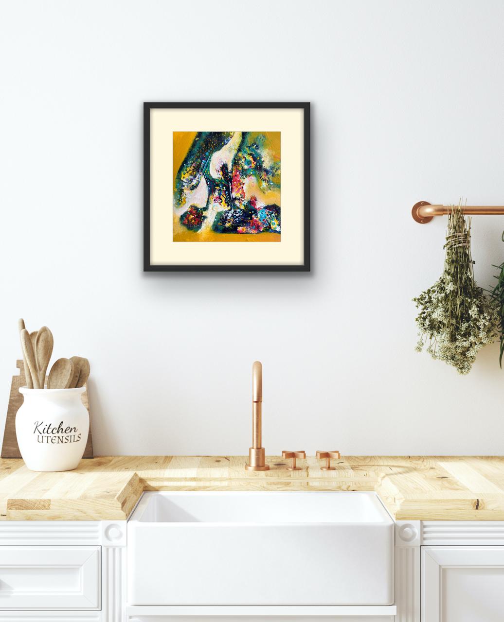 Roots of Radiance I Size: 45x45 cm I Price on Request I Mount Framed