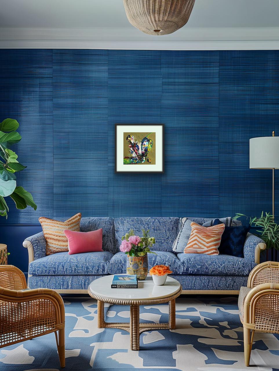 Silent Strength I Size: 35x35 cm I Price: on Request I Acrylic on Paper I Mount Framed