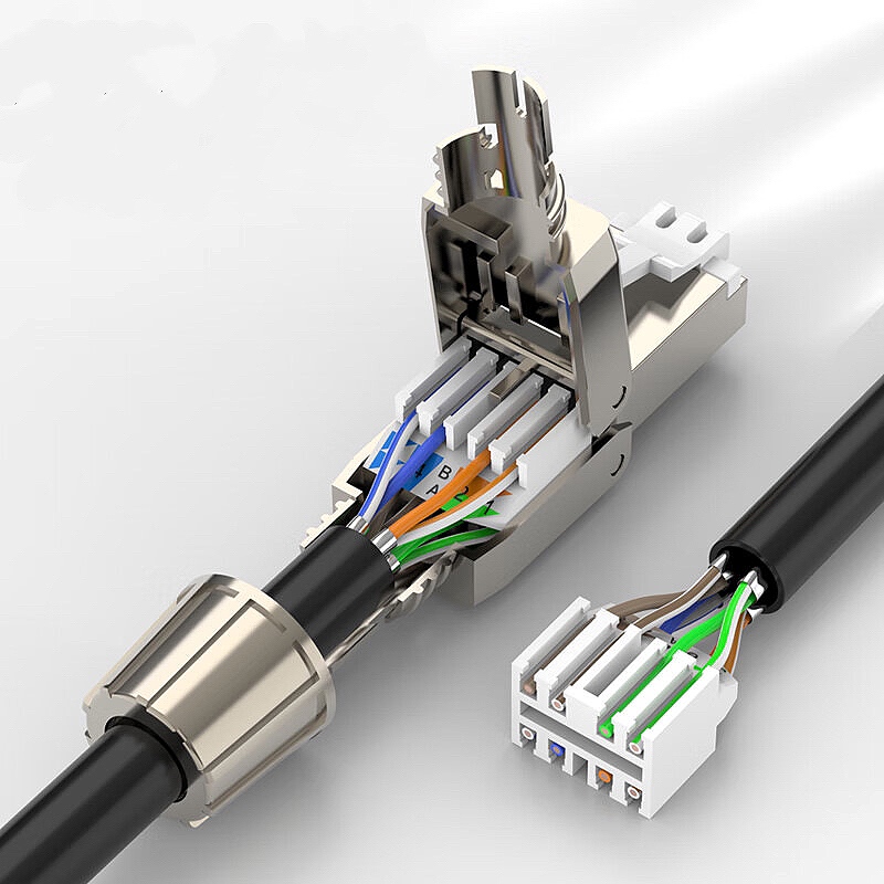 Conector RJ45 categoría 6A blindado