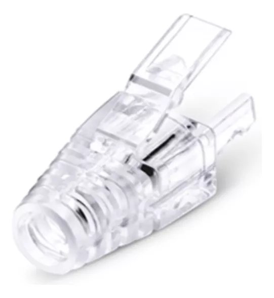 Conector Rj-45 Macho Categoría 6 + Bota Transparente 50 Un