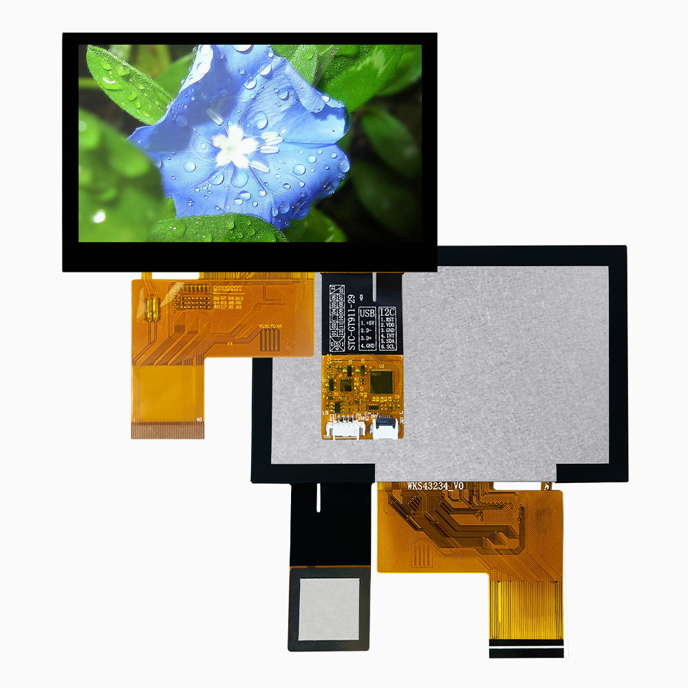 4.3 inch industry Capacitive Panel & LCM Touch Display IIC USB
