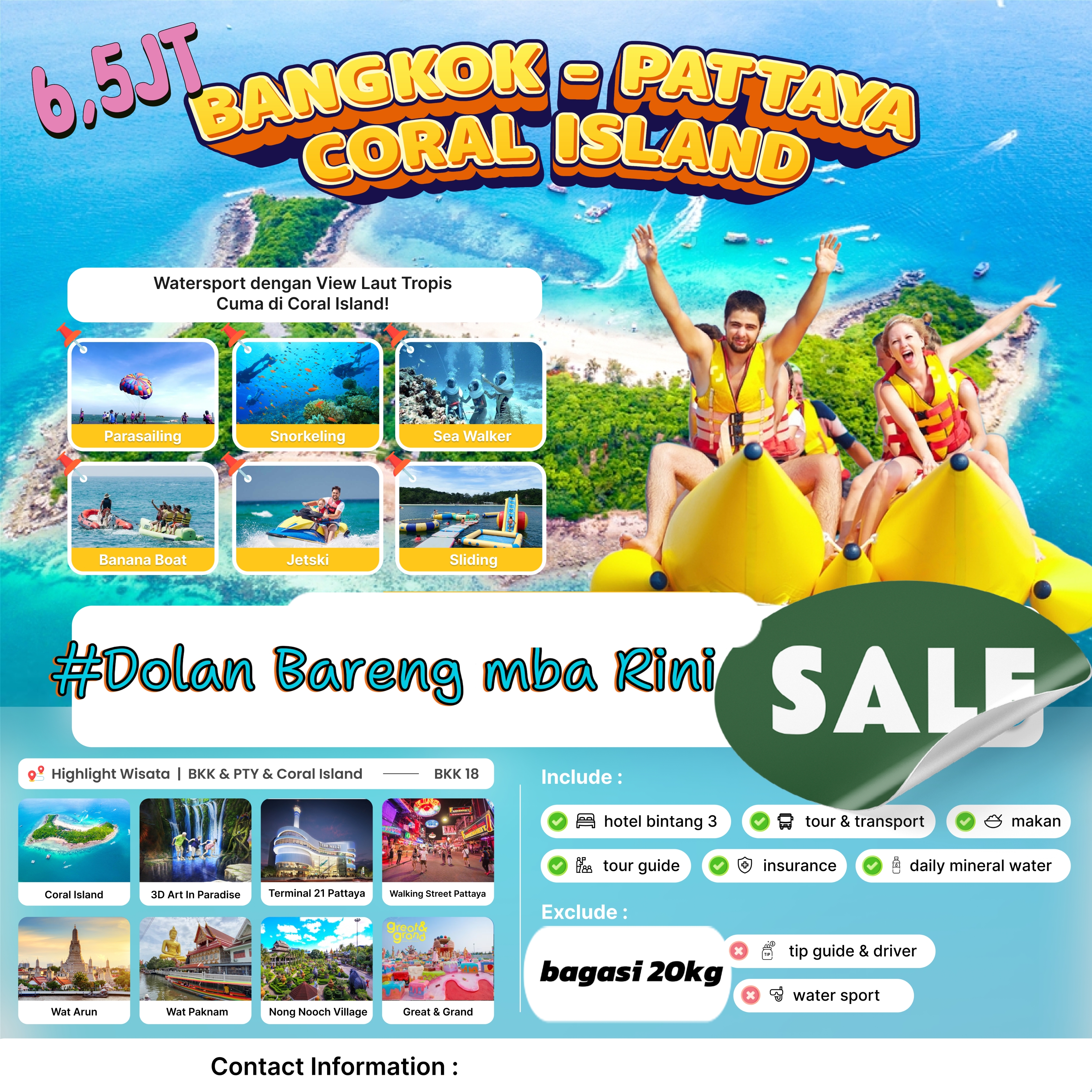 Bangkok - Pattaya Coral Island Tour