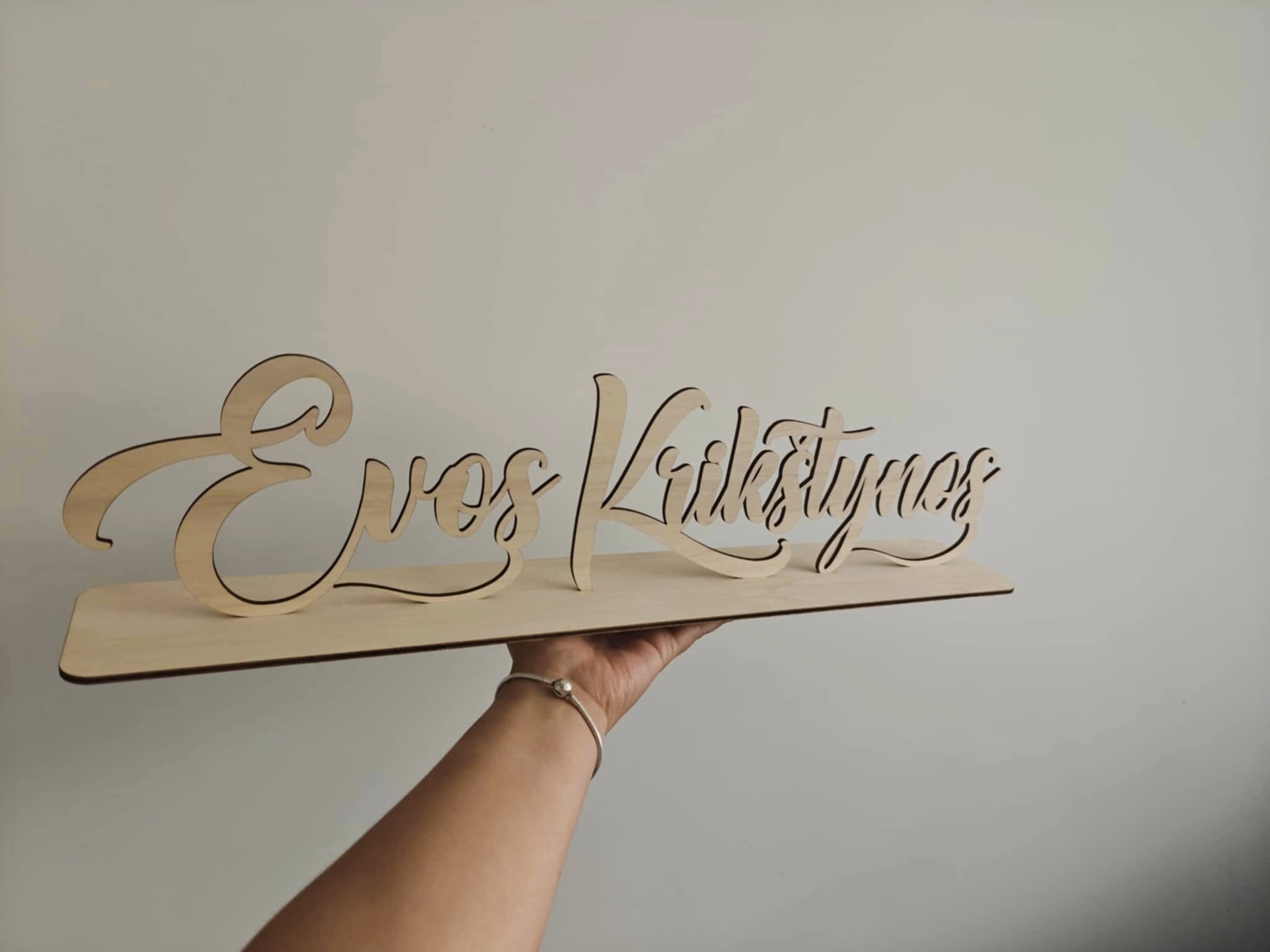 Evos krikštynos dekoracija