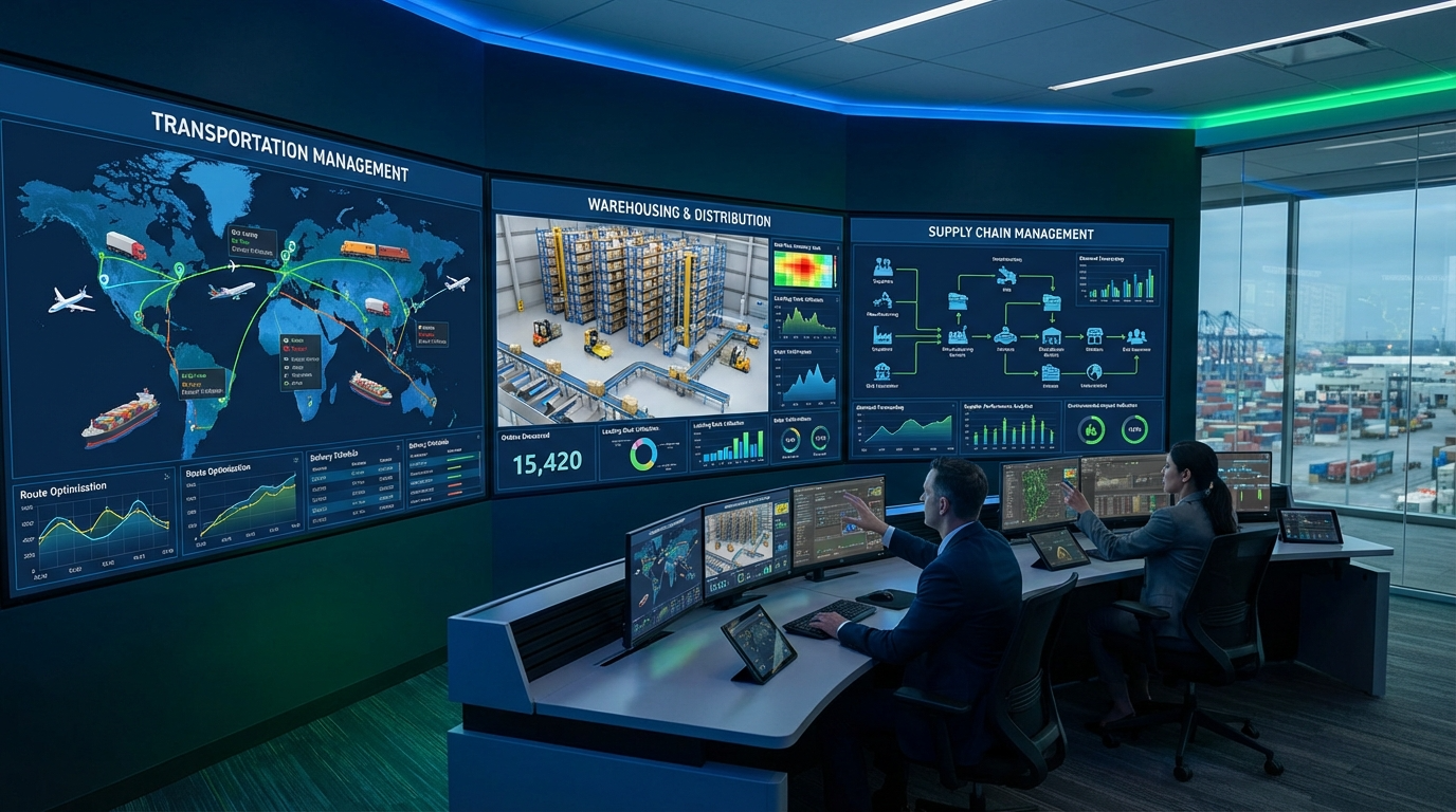 Transportation Management, Warehousing & Distribution, Supply Chain Management