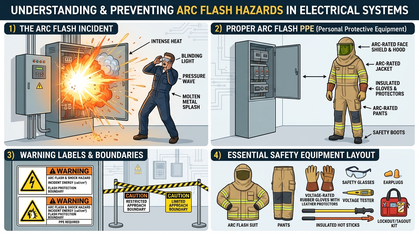 Arc flash hazards & protection