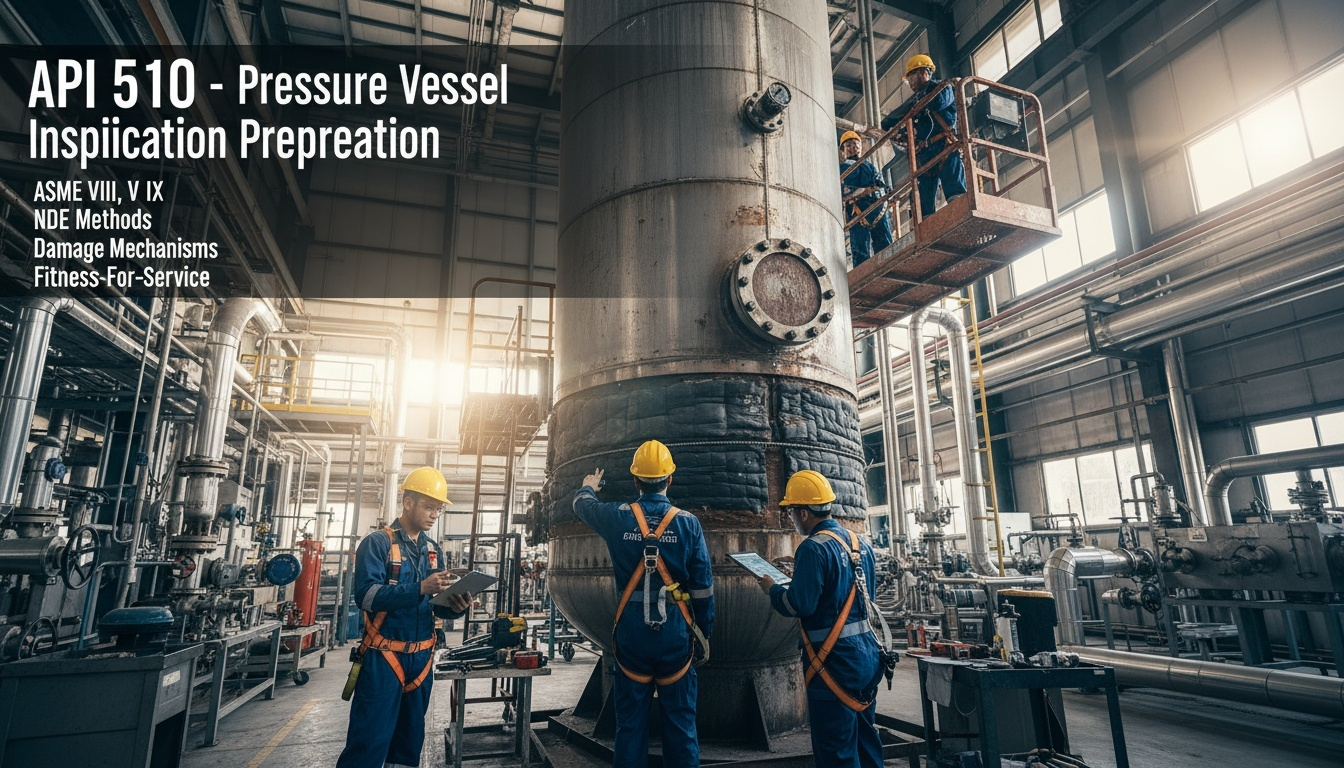 API 510 - Pressure Vessel Inspector Certification Preparation