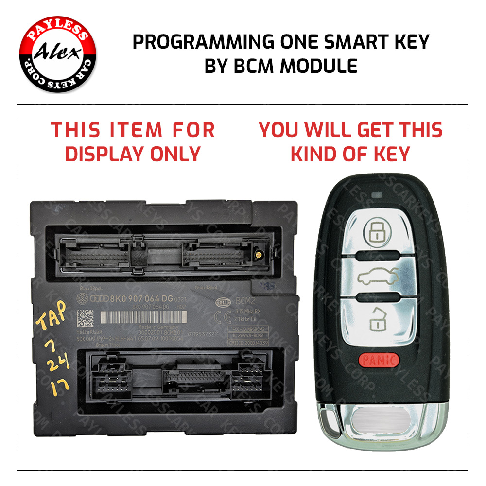 Audi A4 2009+ Key Programming By Bcm Module