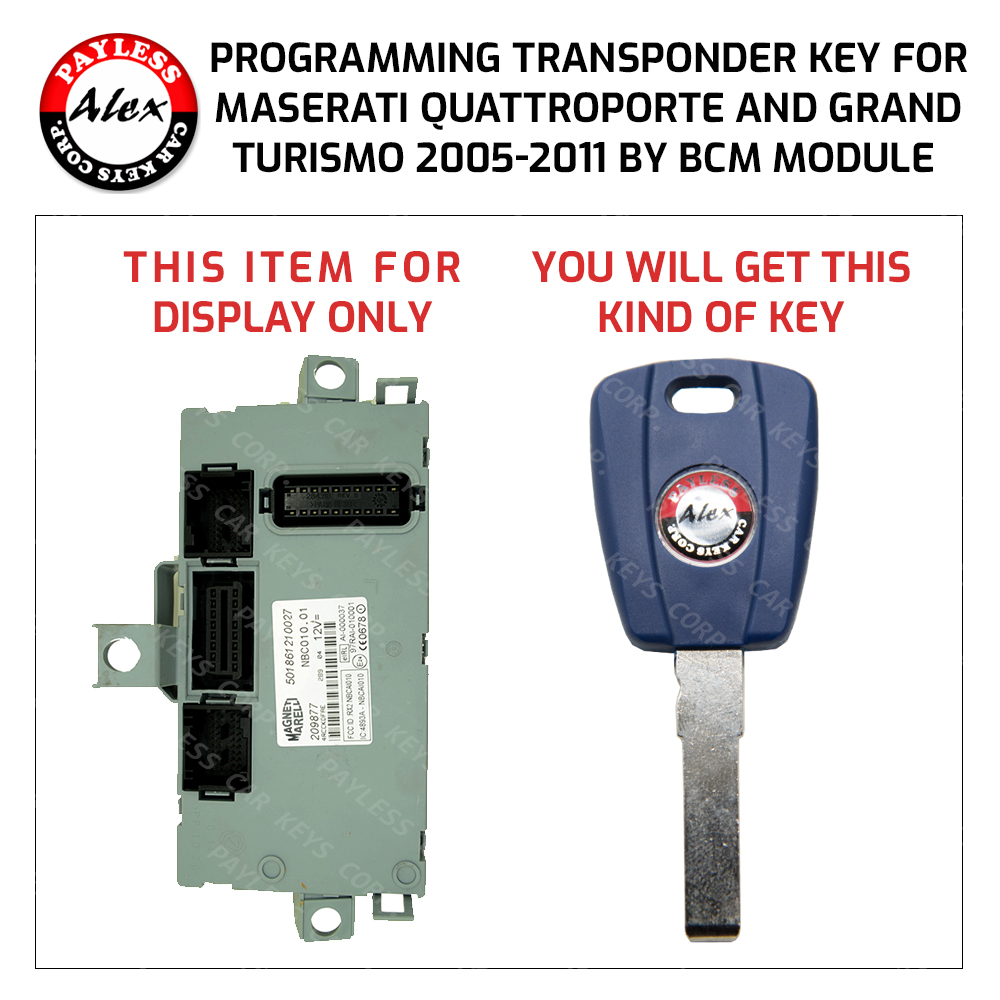 Maserati Quattroporte 2005-2011 Key Programming Service