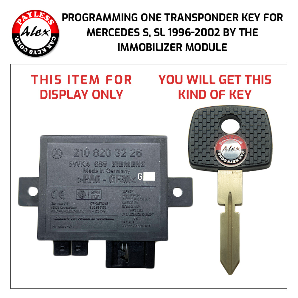 Mercedes-Benz S-Class (W140) 2 Keys Programming Service