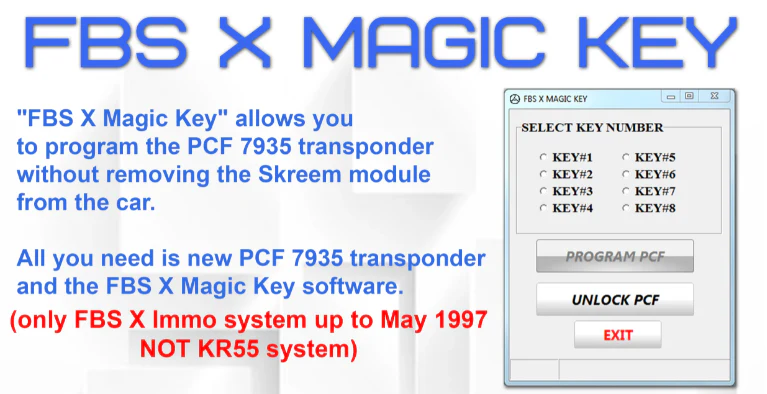 MBE FBS Magic Key for KR55 Programmer