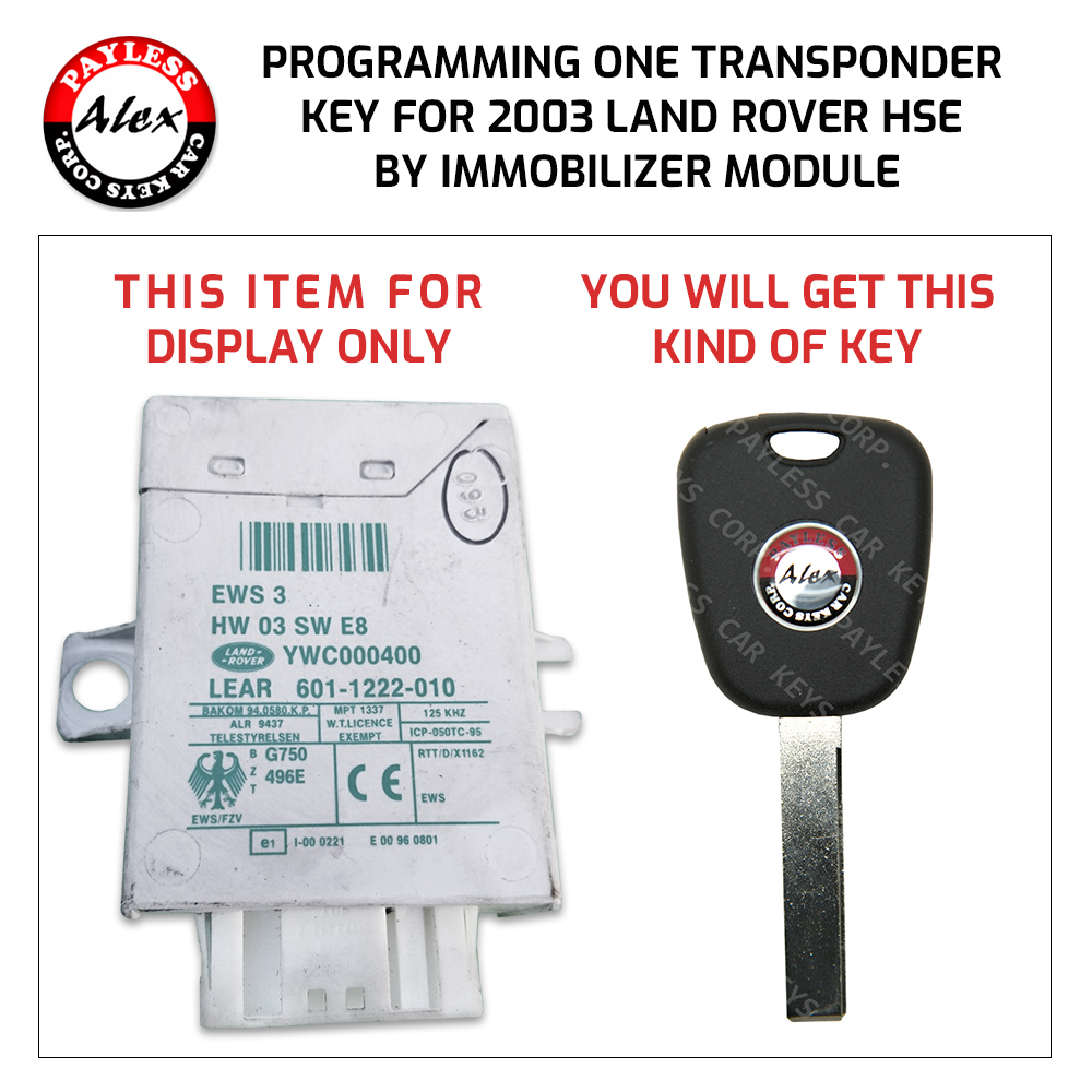 2003-2008 Land Rover HSE Key Programming Service