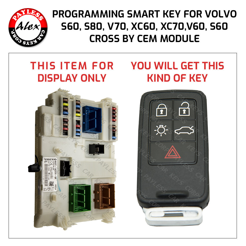 Volvo S80 2011 Smart Key Programming Service by mail