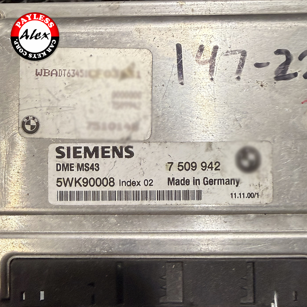 BMW Siemens Ecu MS43 On Site Programming Service