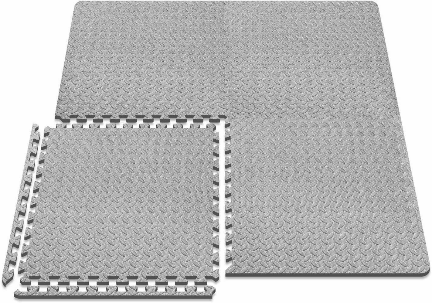 Grey Interlocking Foam Floor Mats 60cm * 60cm * 1.2cm