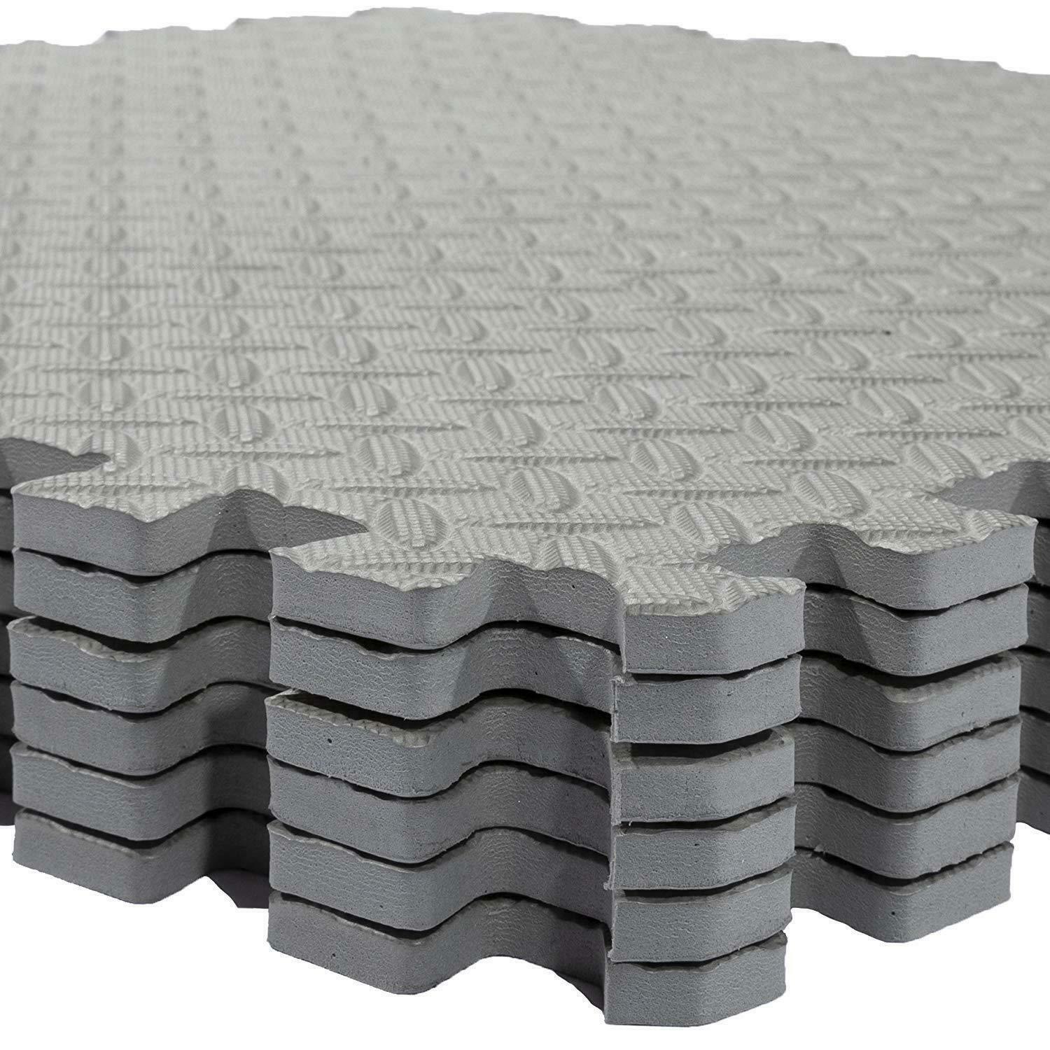 Grey Interlocking Foam Floor Mats 60cm * 60cm * 1.2cm