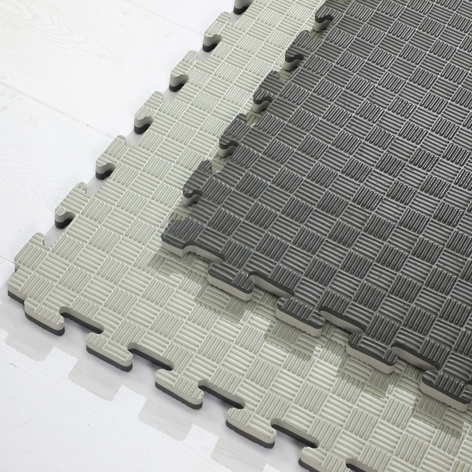 Tatami EVA Foam Interlocking Mats – 1m x 1m 20mm, 30mm & 40mm (Black & Grey) | Martial Arts, BJJ, Boxing, MMA & Fitness