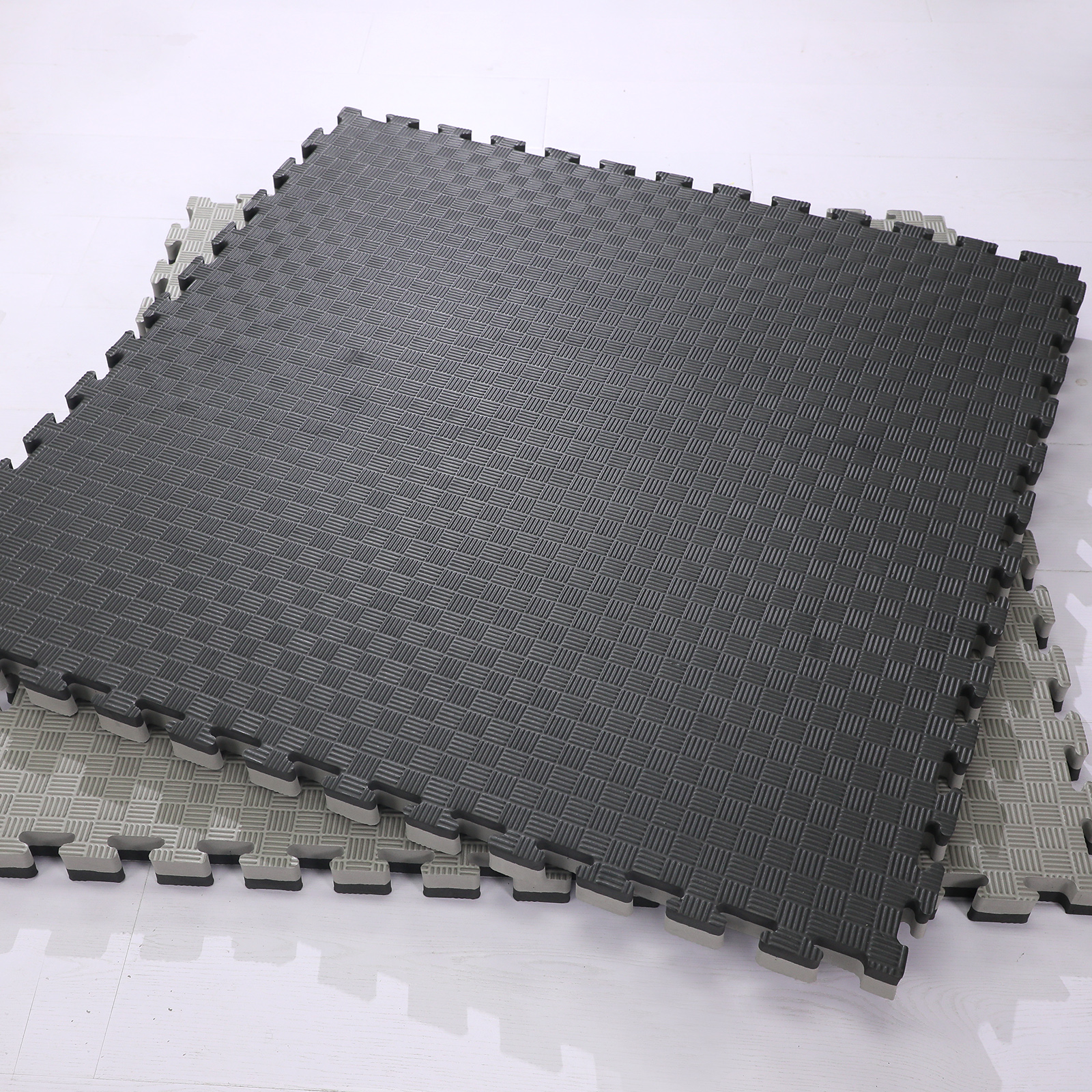 Tatami EVA Foam Interlocking Mats – 1m x 1m 20mm, 30mm & 40mm (Black & Grey) | Martial Arts, BJJ, Boxing, MMA & Fitness
