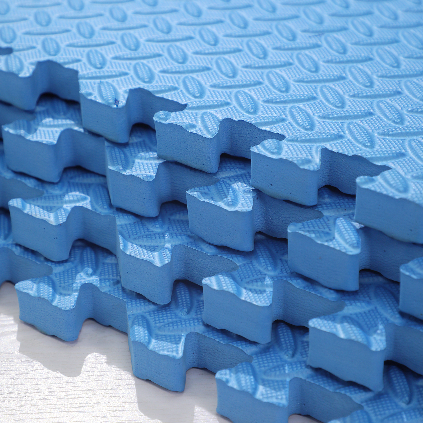 Extra Thick 20mm Blue EVA Interlocking Foam Mats 60cm X 60cm 