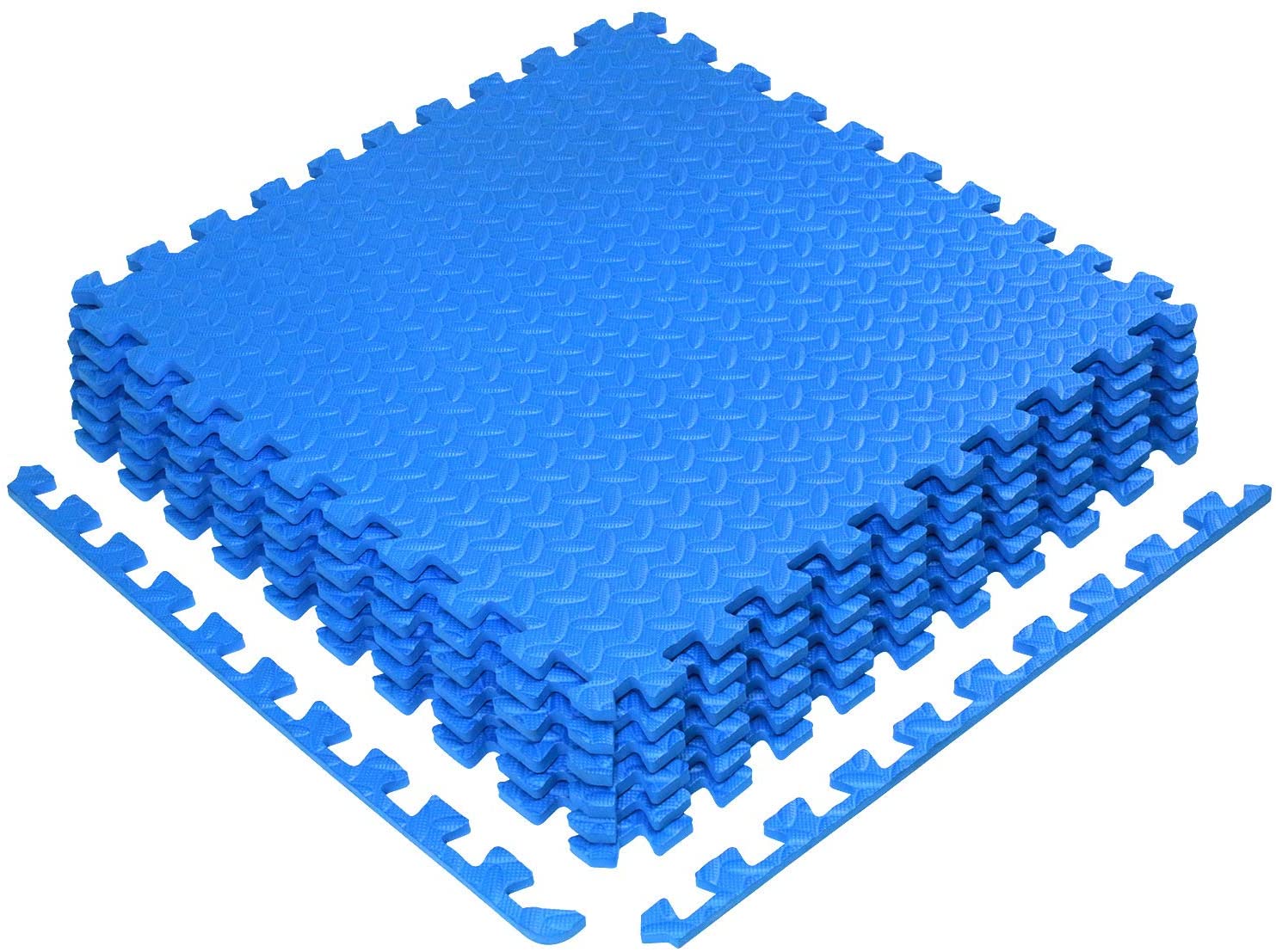 Extra Thick 20mm Blue EVA Interlocking Foam Mats 60cm X 60cm 