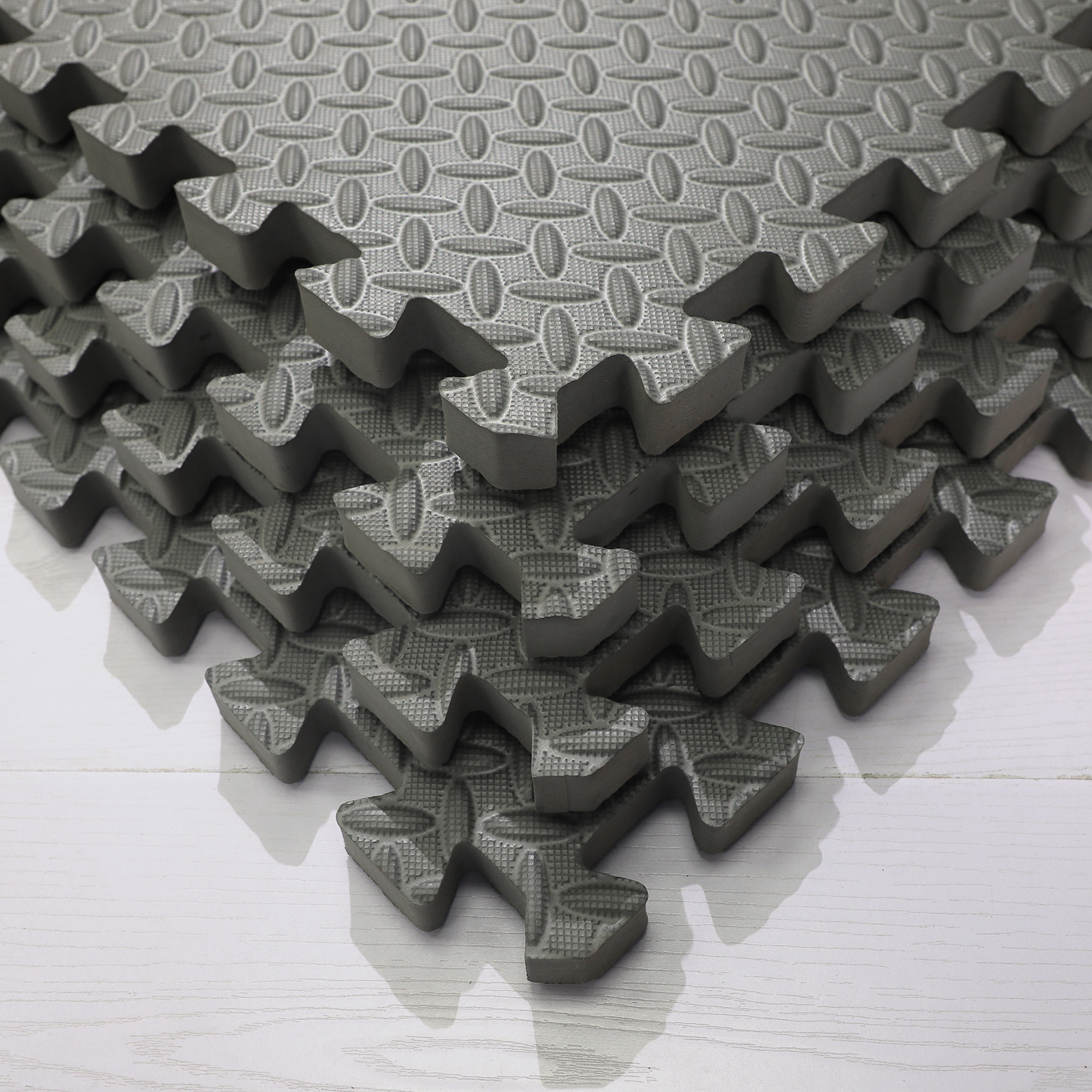 Extra Thick 20mm Black EVA Interlocking Foam Mats 60cm X 60cm 