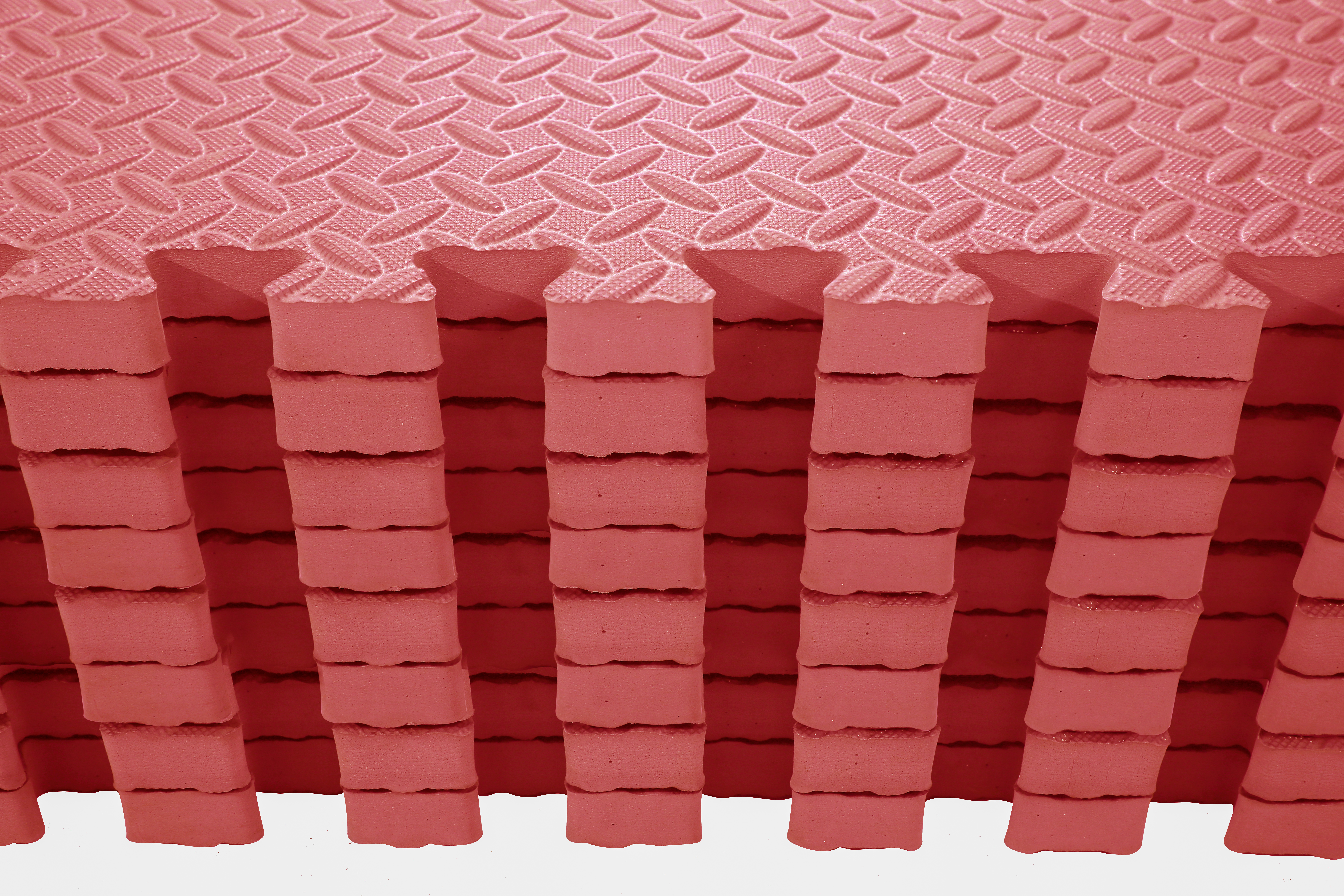 Extra Thick 20mm Red EVA Interlocking Foam Mats 60cm X 60cm 