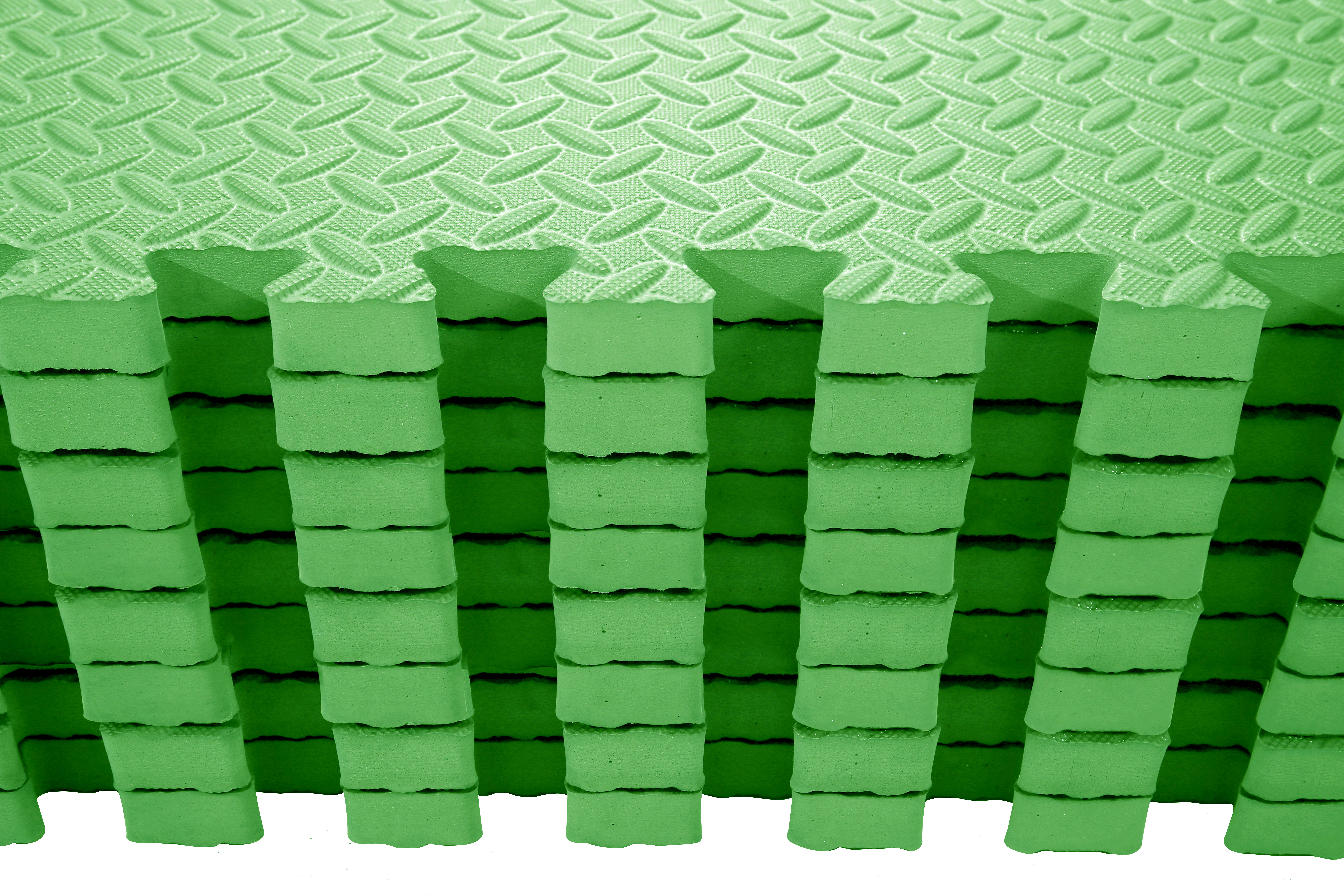 Extra Thick 20mm Green EVA Interlocking Foam Mats 60cm X 60cm 