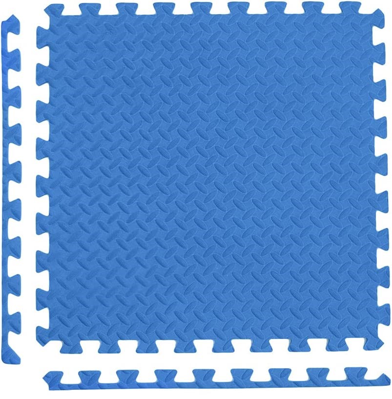 Blue Interlocking Foam Floor Tiles 60cm * 60cm * 1.2cm