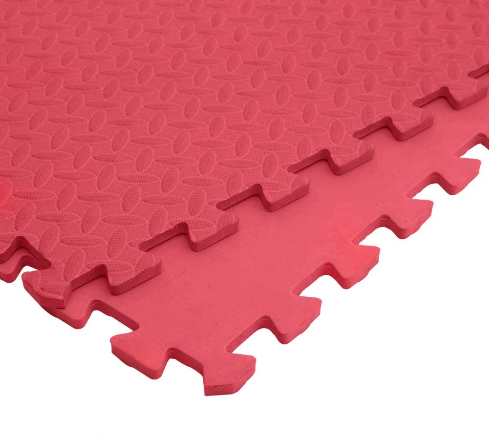 Red Interlocking Foam Floor Mat 60cm * 60cm *1.2cm