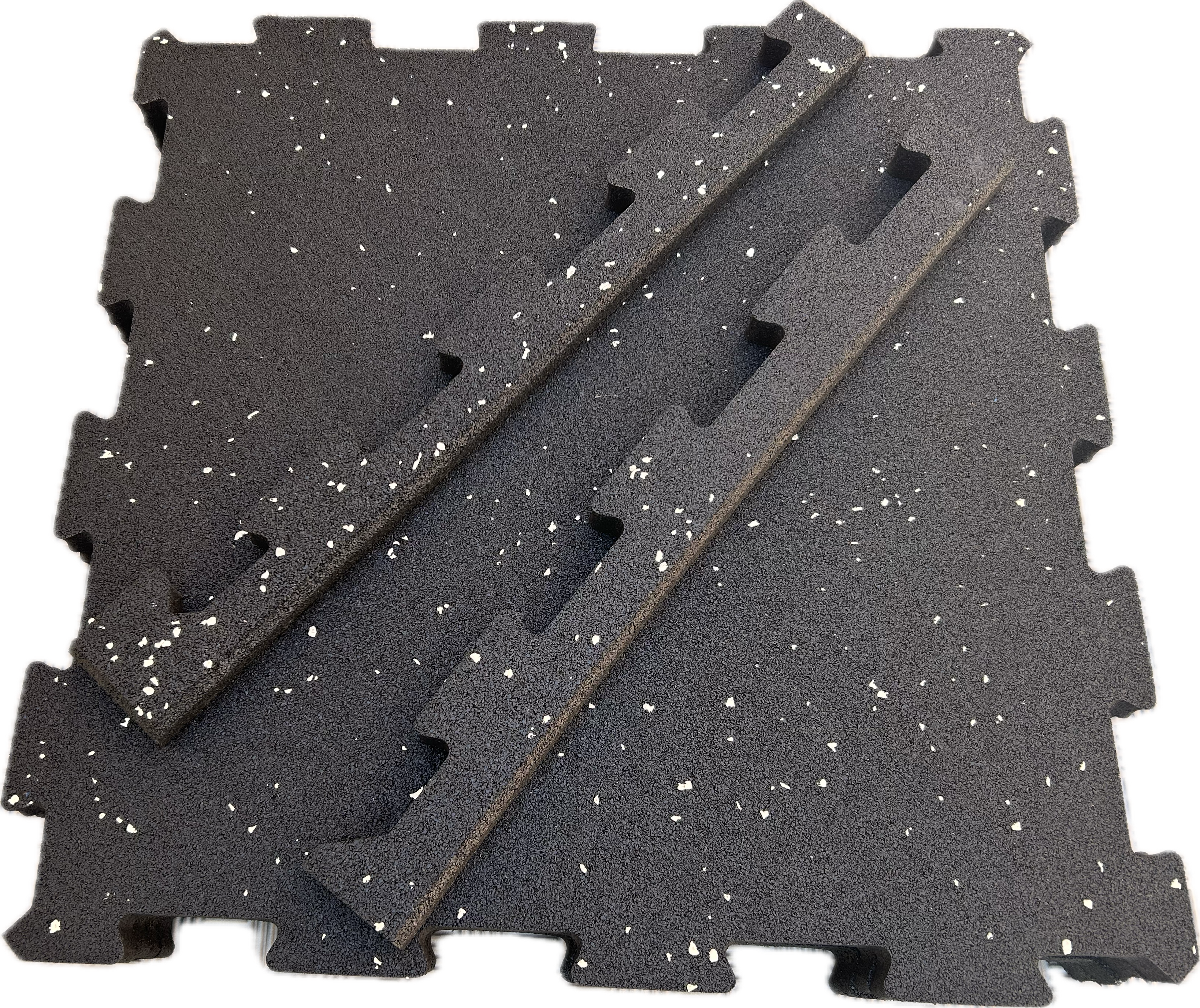 20mm Interlocking 100% Rubber Floor Tiles