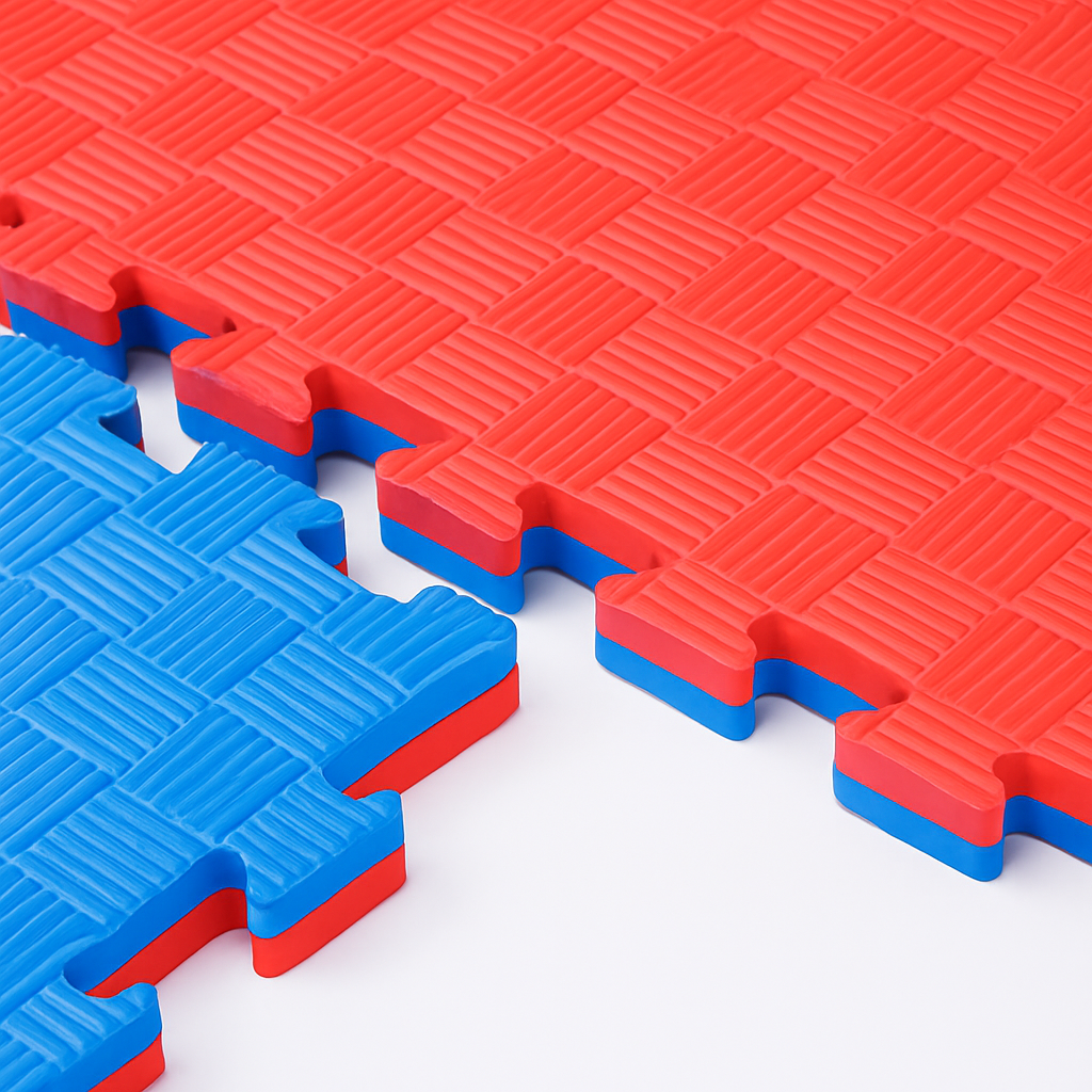 Blue/Red Tatami Mats – 30mm Thickness – Free UK Delivery