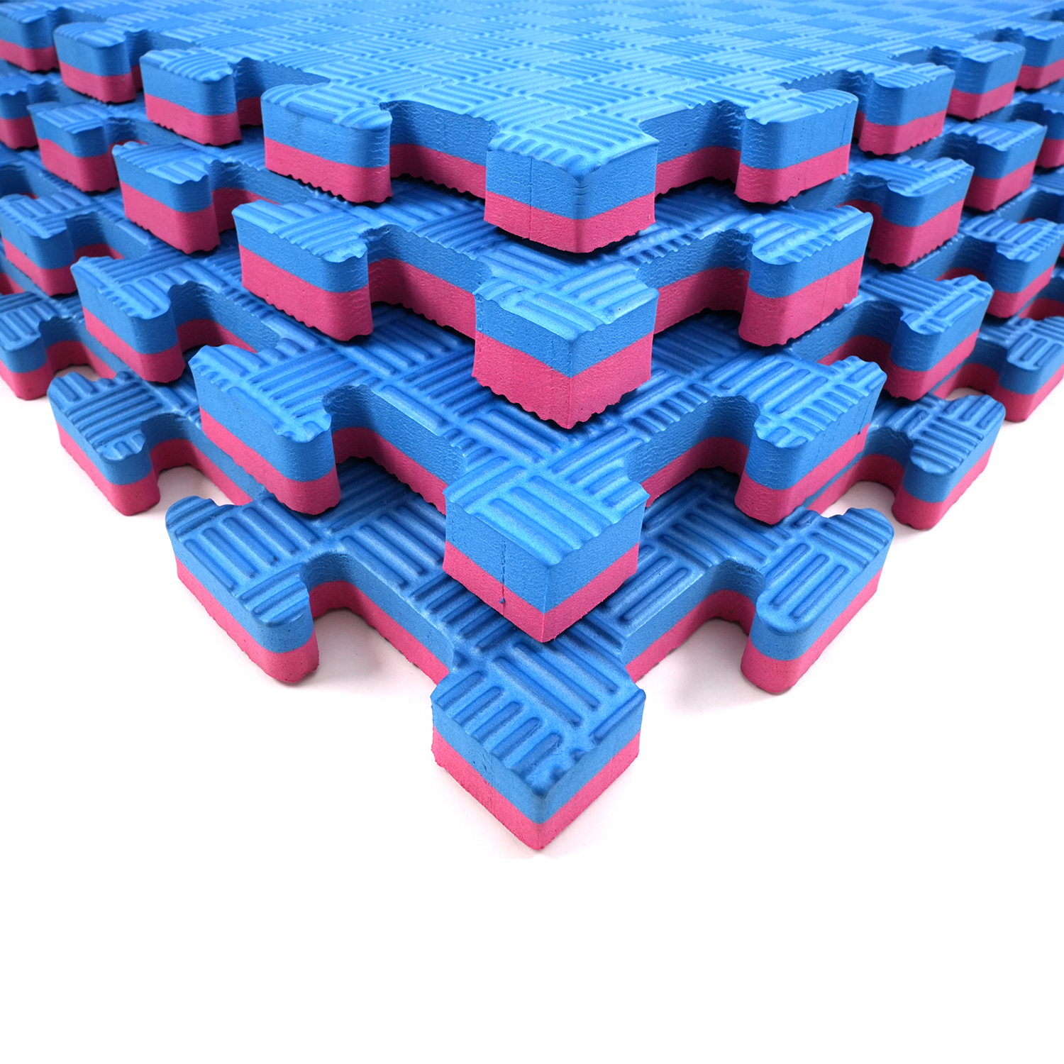 Tatami Blue and Red Extra Large EVA Interlocking Floor Tiles 1 meter * 1 Meter 