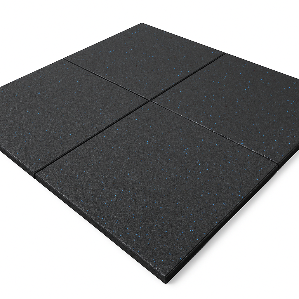 Rubber Gym Flooring Tiles – 50cm x 50cm – 15mm & 20mm