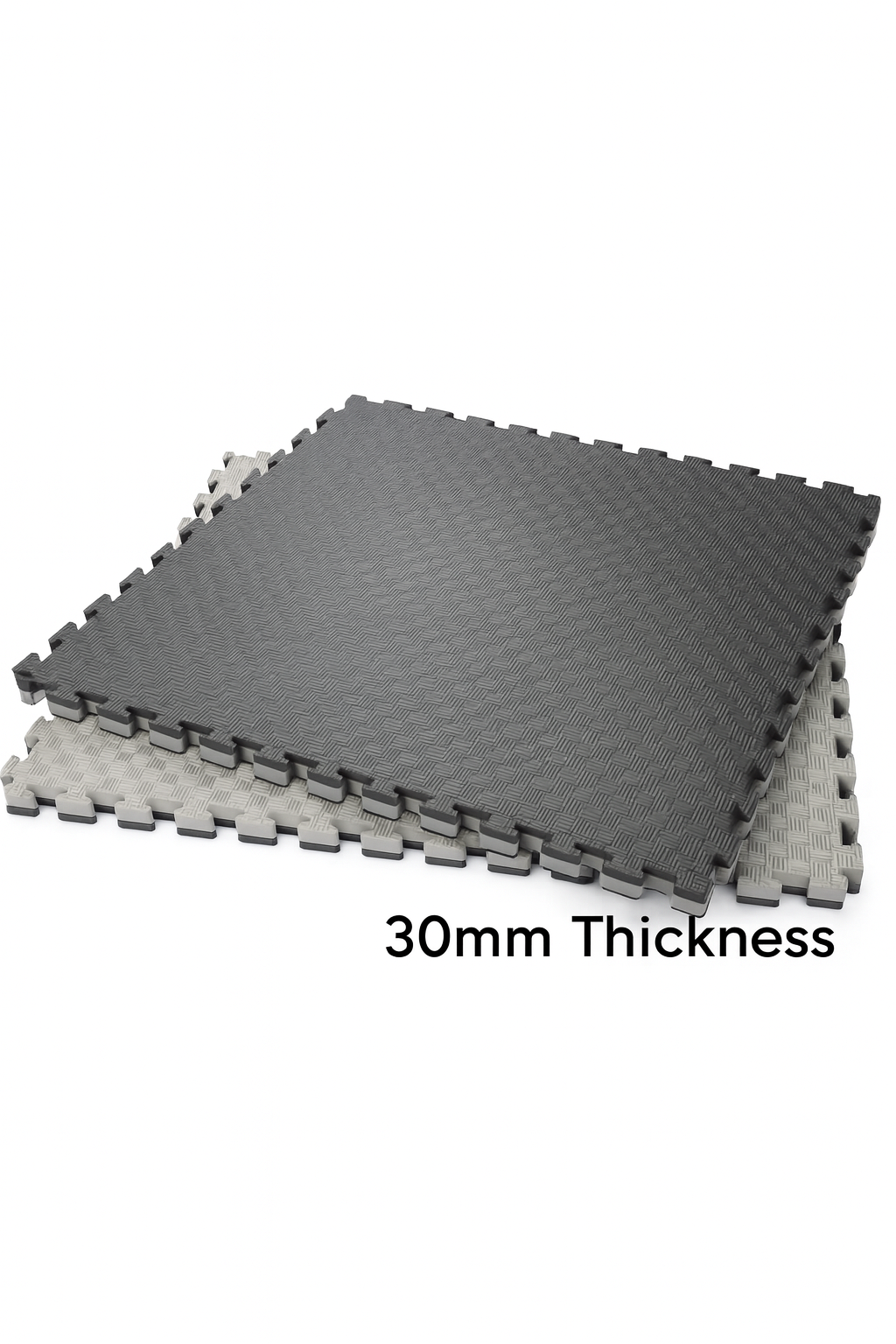 Black/Grey Tatami Mats – 30mm Thickness – Free UK Delivery