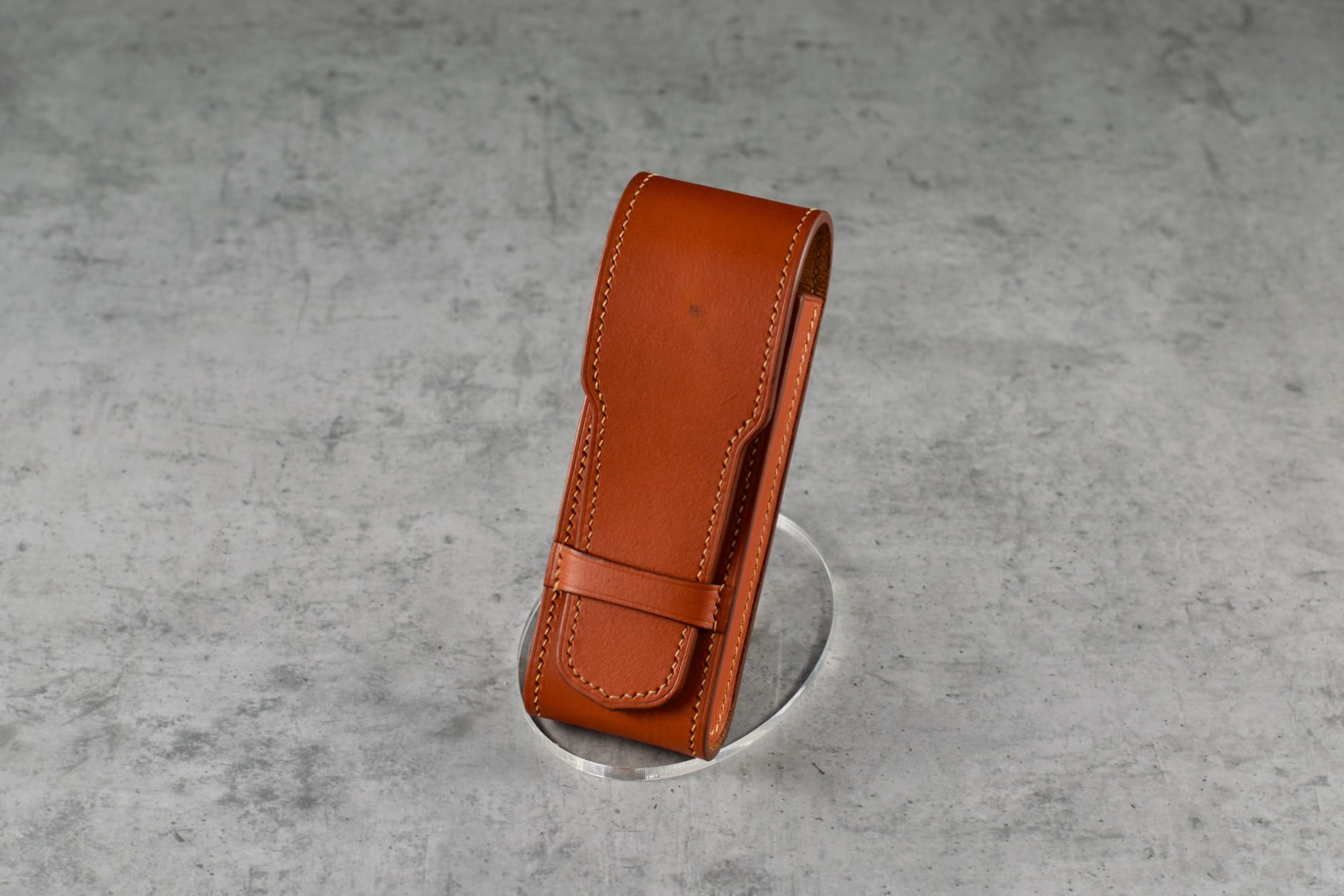 Etui - skóra naturalna - 2 Pióra