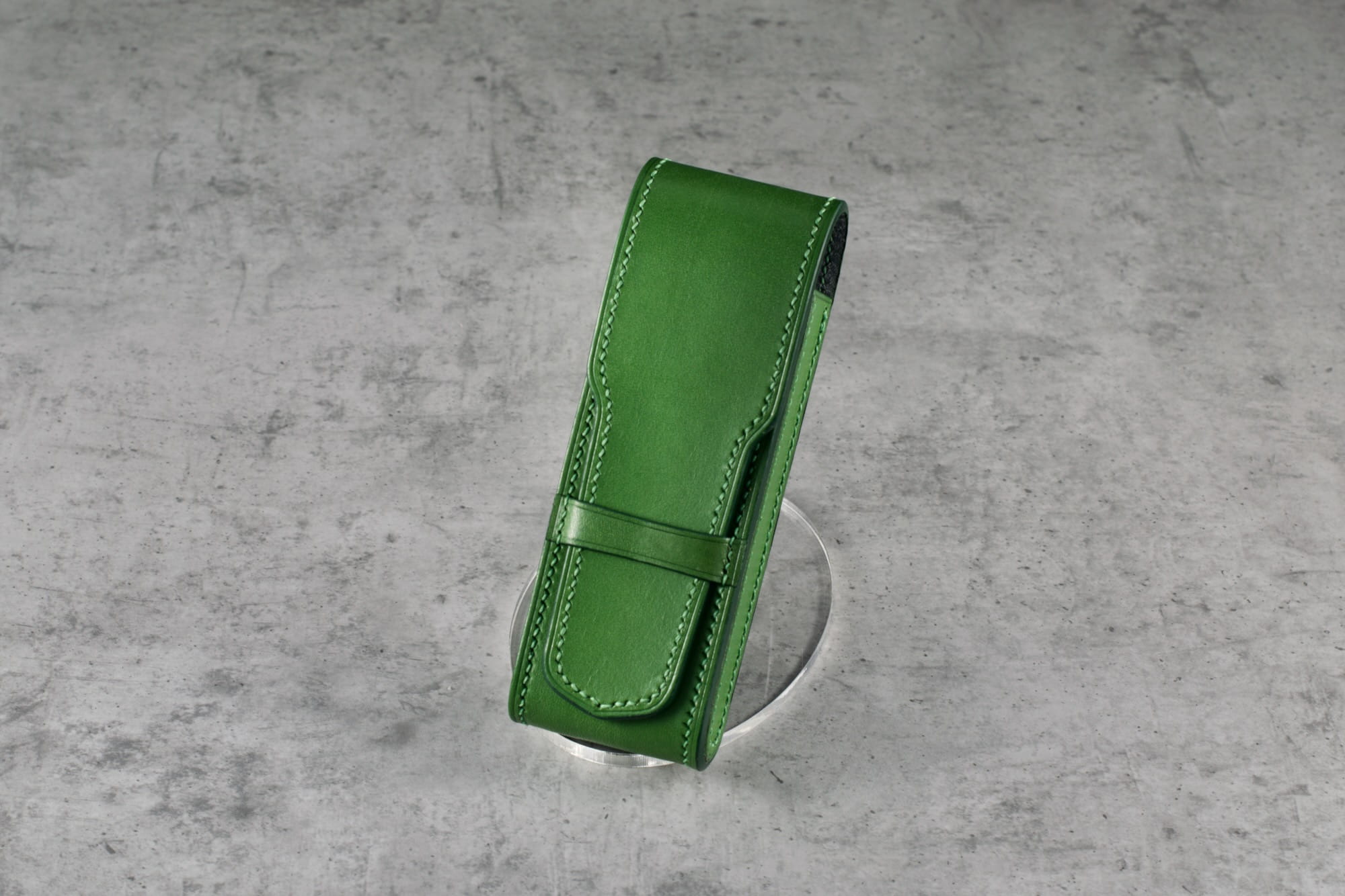 Etui - skóra naturalna - 2 Pióra