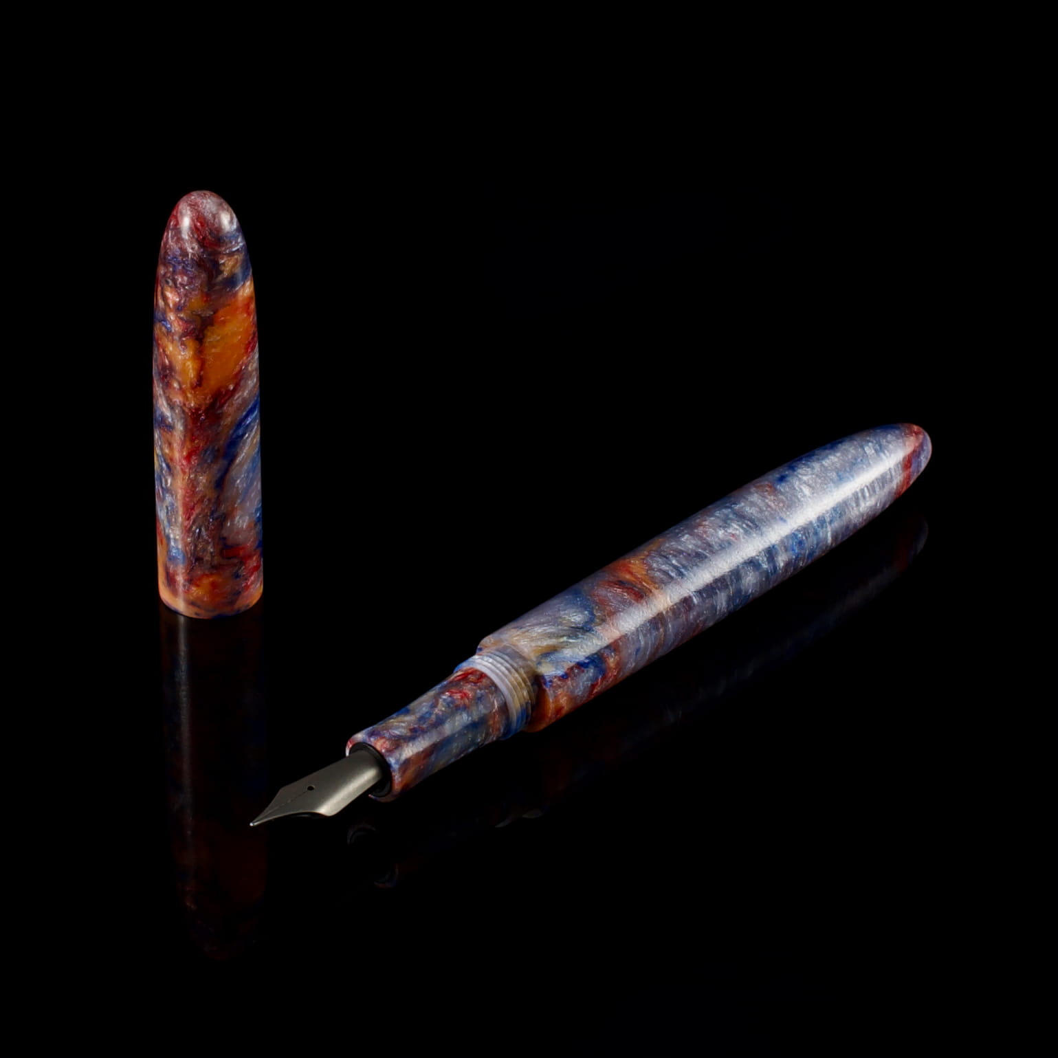 Minimalizm - żywica - tytanowa stalówka