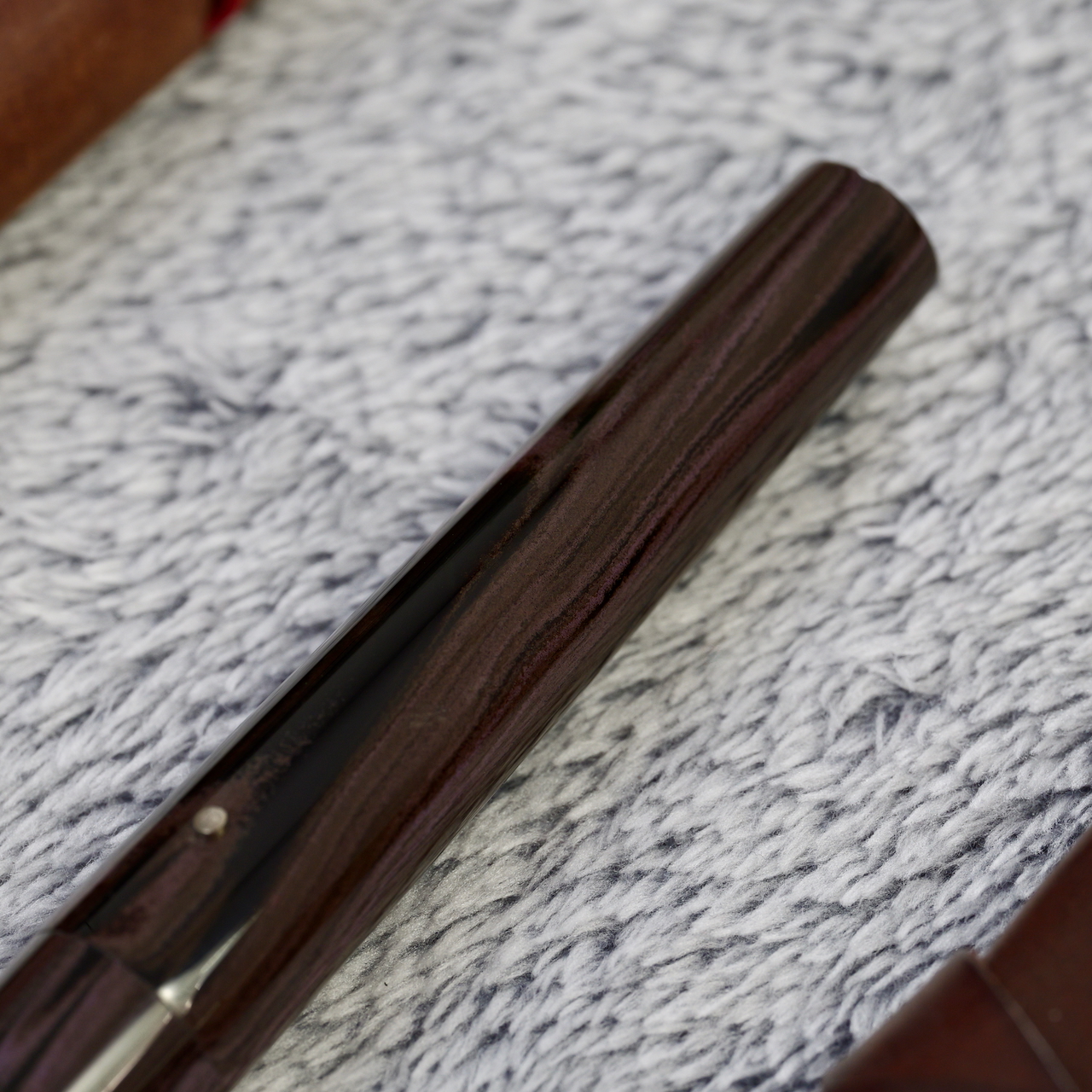 Stożek - ebonit - tytanowa stalówka i roll stop 