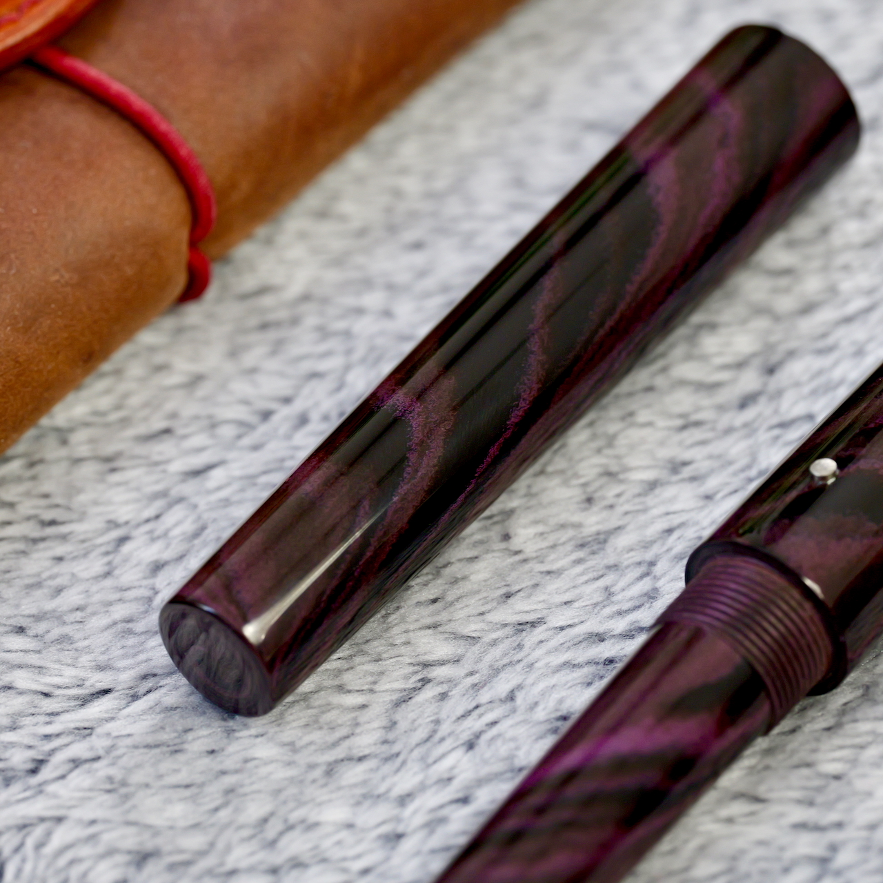 Stożek - ebonit - tytanowa stalówka i roll stop 