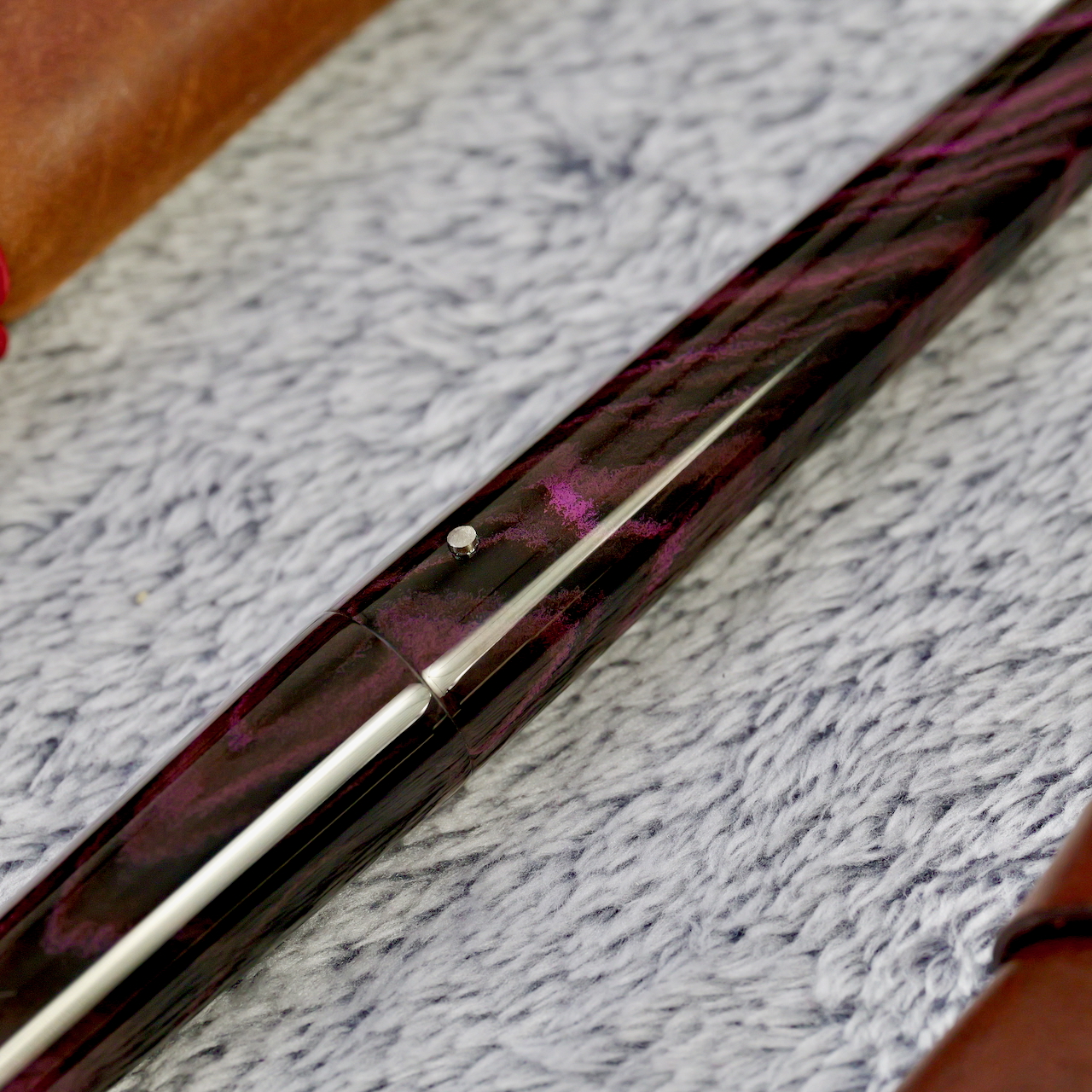 Stożek - ebonit - tytanowa stalówka i roll stop 