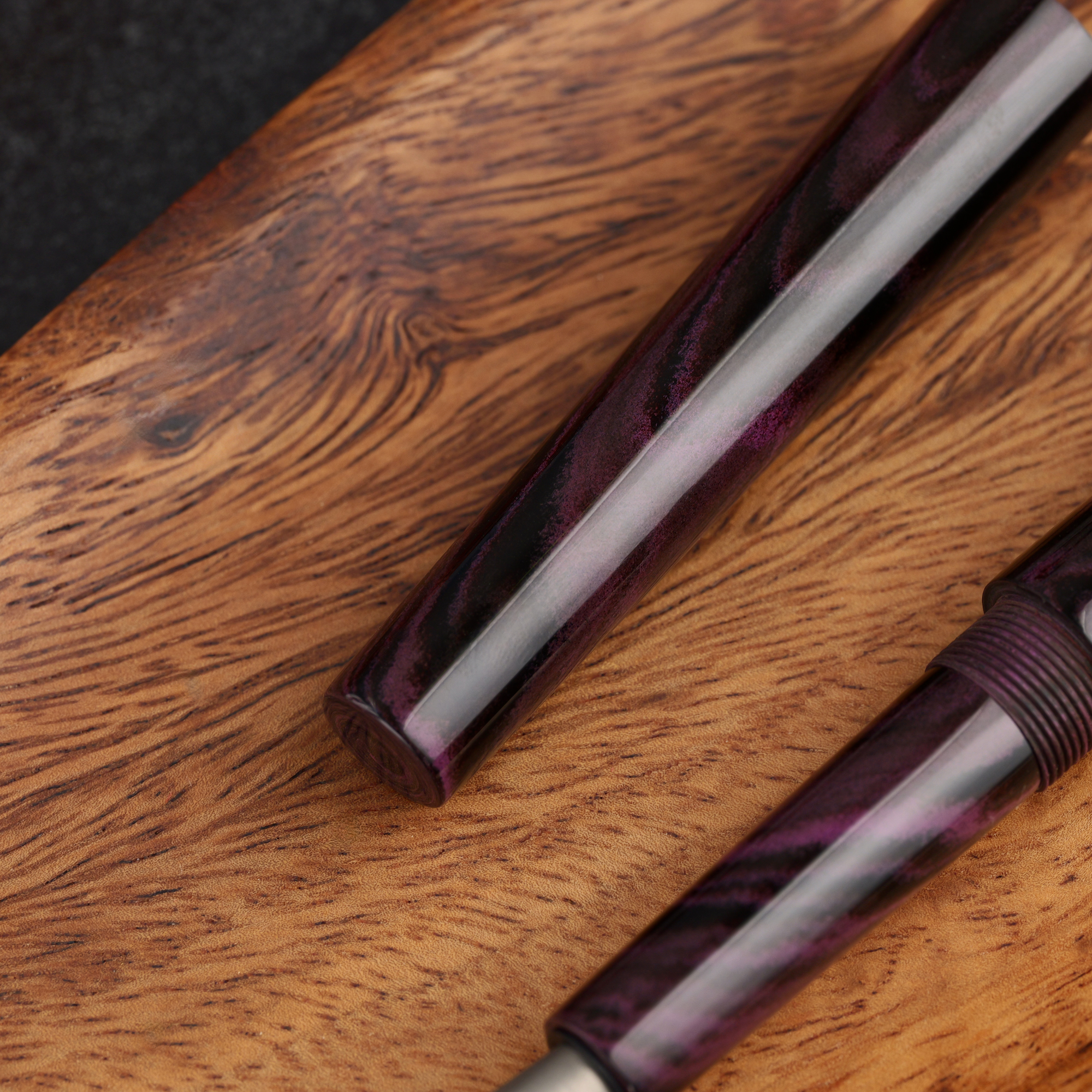 Stożek - ebonit - tytanowa stalówka i roll stop 